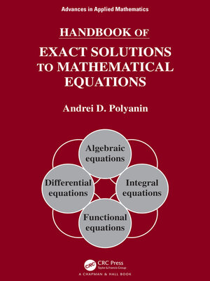 cover image of Handbook of Exact Solutions to Mathematical Equations